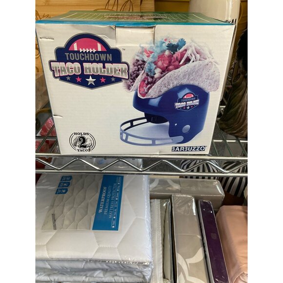 Football Helmet Touchdown‎ Taco Holder By Barbuzzo - Picture 1 of 3